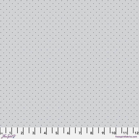 {Pre-Order October} FreeSpirit Tula Pink Graywork True Colours Tiny Dots- Fog