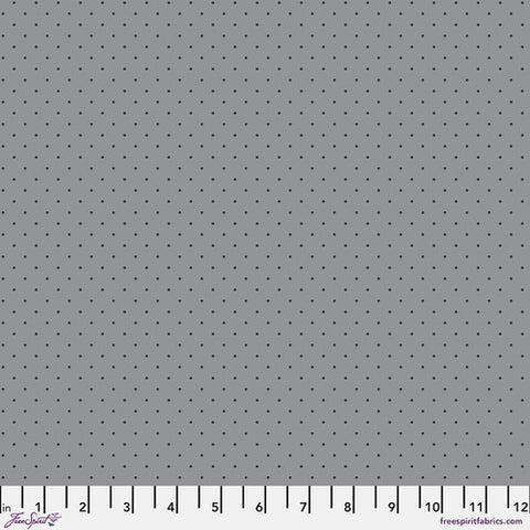 {Pre-Order October} FreeSpirit Tula Pink Graywork True Colours Tiny Dots- Shadow