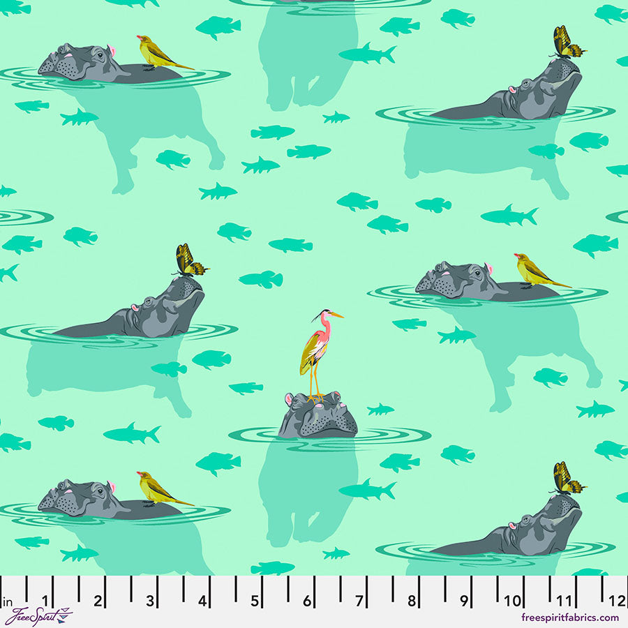 {New Arrival} Tula Pink Everglow My Hippos Don't Lie Spirit FAT QUARTER