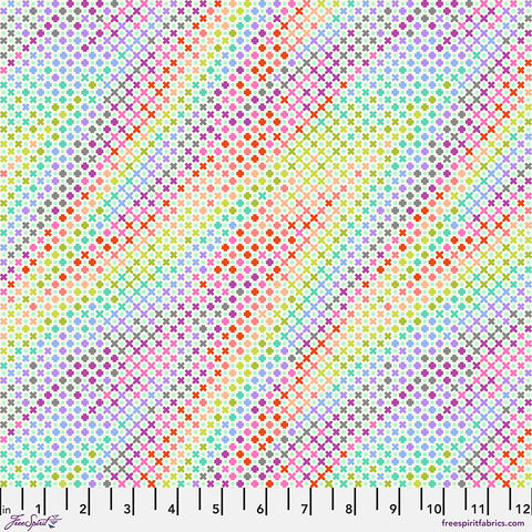 {New Arrival} FreeSpirit Tula Pink True Colours MINKY Northern Lights Mint