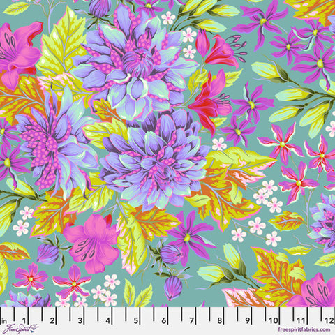 {New Arrival} FreeSpirit Tula Pink Untamed Hello Dahlia - Cosmic