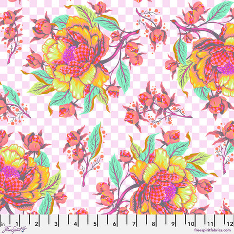 {New Arrival} FreeSpirit Tula Pink Untamed Peony for Your Thoughts - Lunar