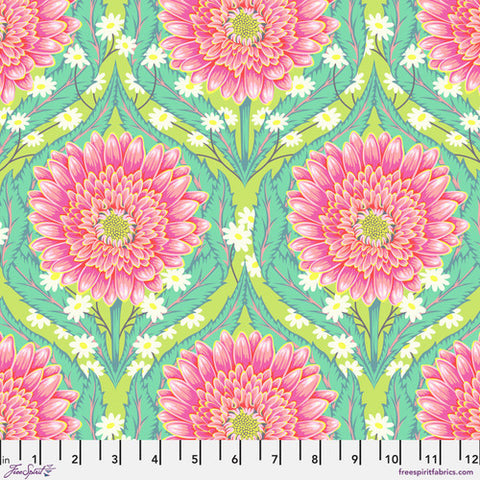 {New Arrival} FreeSpirit Tula Pink Untamed Daisy and Confused - Moonbeam