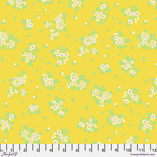 {New Arrival} FreeSpirit Tula Pink True Colours 2025 What a Ditz Buttercup