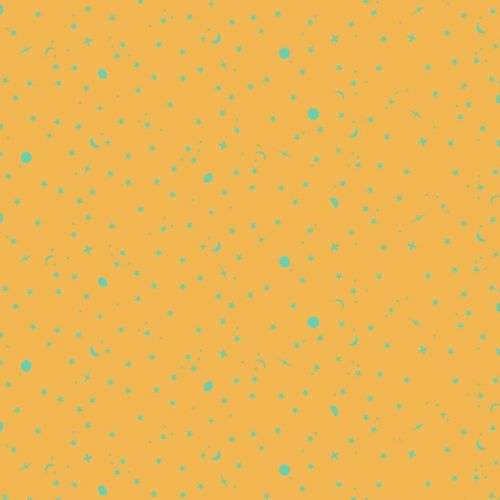 {New Arrival} FreeSpirit Tula Pink True Colours 2025 Space Sprinkles Papaya