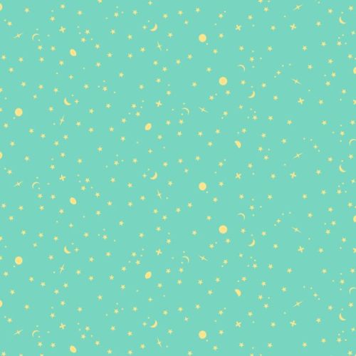 {New Arrival} FreeSpirit Tula Pink True Colours 2025 Space Sprinkles Seaglass