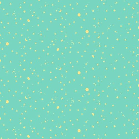 {New Arrival} FreeSpirit Tula Pink True Colours 2025 Space Sprinkles Seaglass