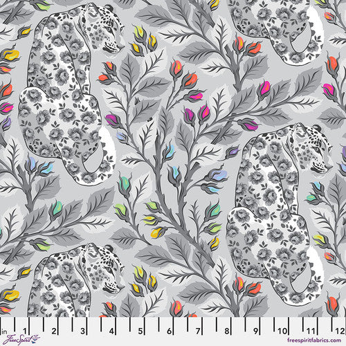 {Pre-Order October} FreeSpirit Tula Pink Graywork Beautymark - Fog