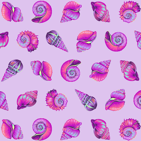 {Pre-Order April} FreeSpirit Tula Pink Floral Reef - Lil Shelly Ultraviolet