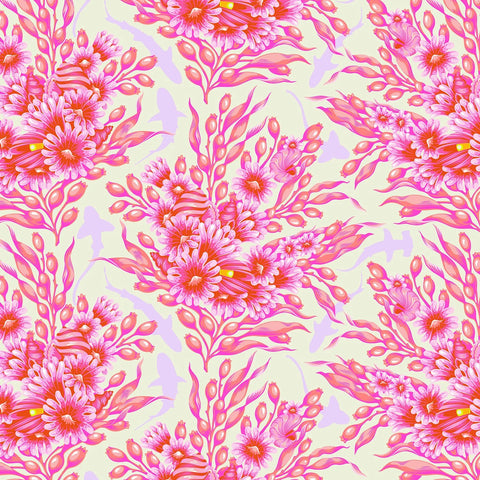 {Pre-Order April} FreeSpirit Tula Pink Floral Reef - Shadow Sharks Delphine