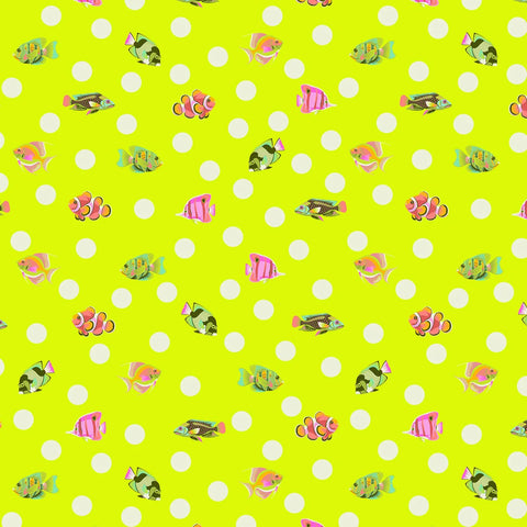 {Pre-Order April} FreeSpirit Tula Pink Floral Reef - School Crossing Seagrass