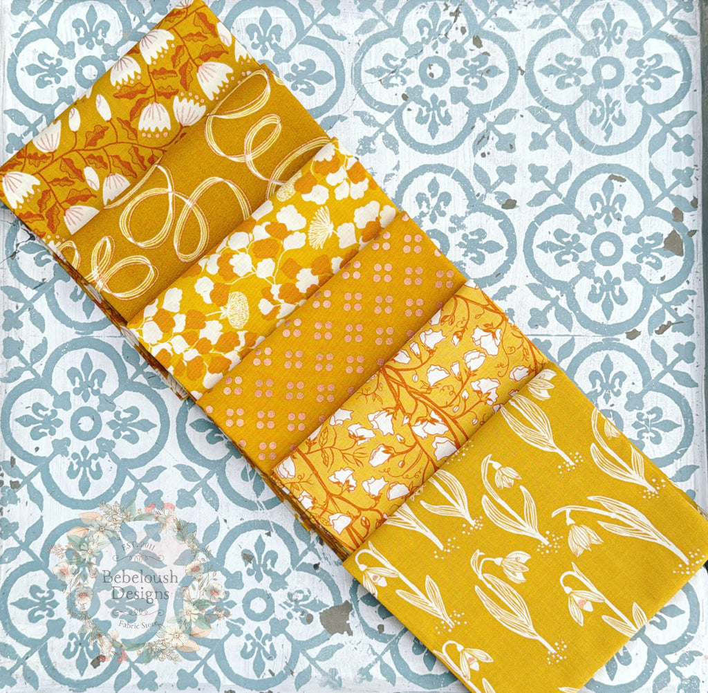 {New Arrival} Moda Ruby Star Society Curated Fat EIGHTH Bundle x 6 Unruly Nature Cactus
