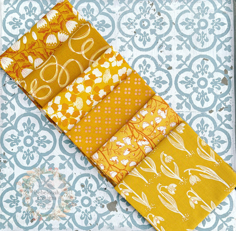 {New Arrival} Moda Ruby Star Society Curated Fat EIGHTH Bundle x 6 Unruly Nature Cactus