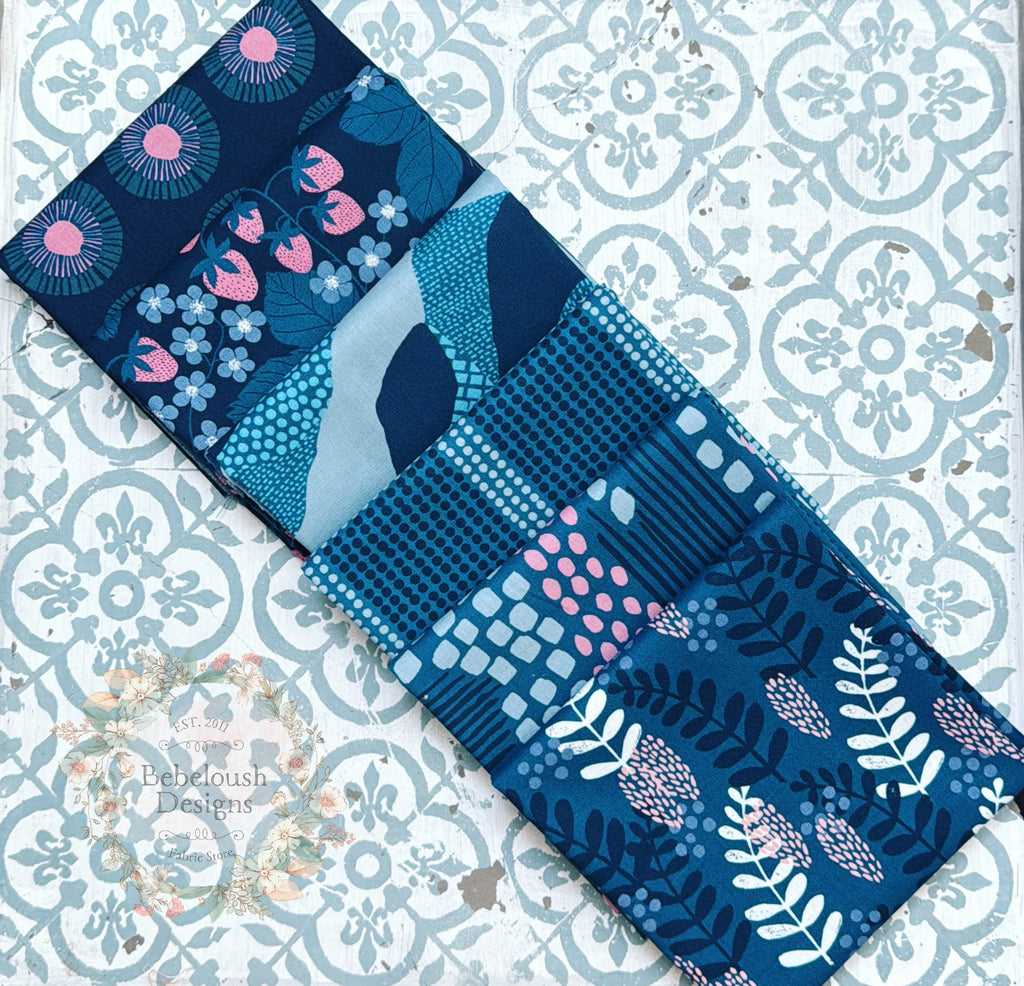 {New Arrival} Moda Ruby Star Society Sampler Curated Fat Quarter Bundle x 6 Galaxy Landscape