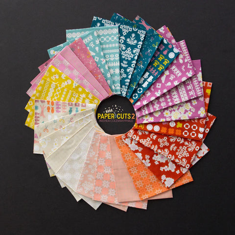 {Pre-Order Jan/Feb} Moda Ruby Star Society Paper Cuts 2 Fat Quarter Bundle x 25 Pieces