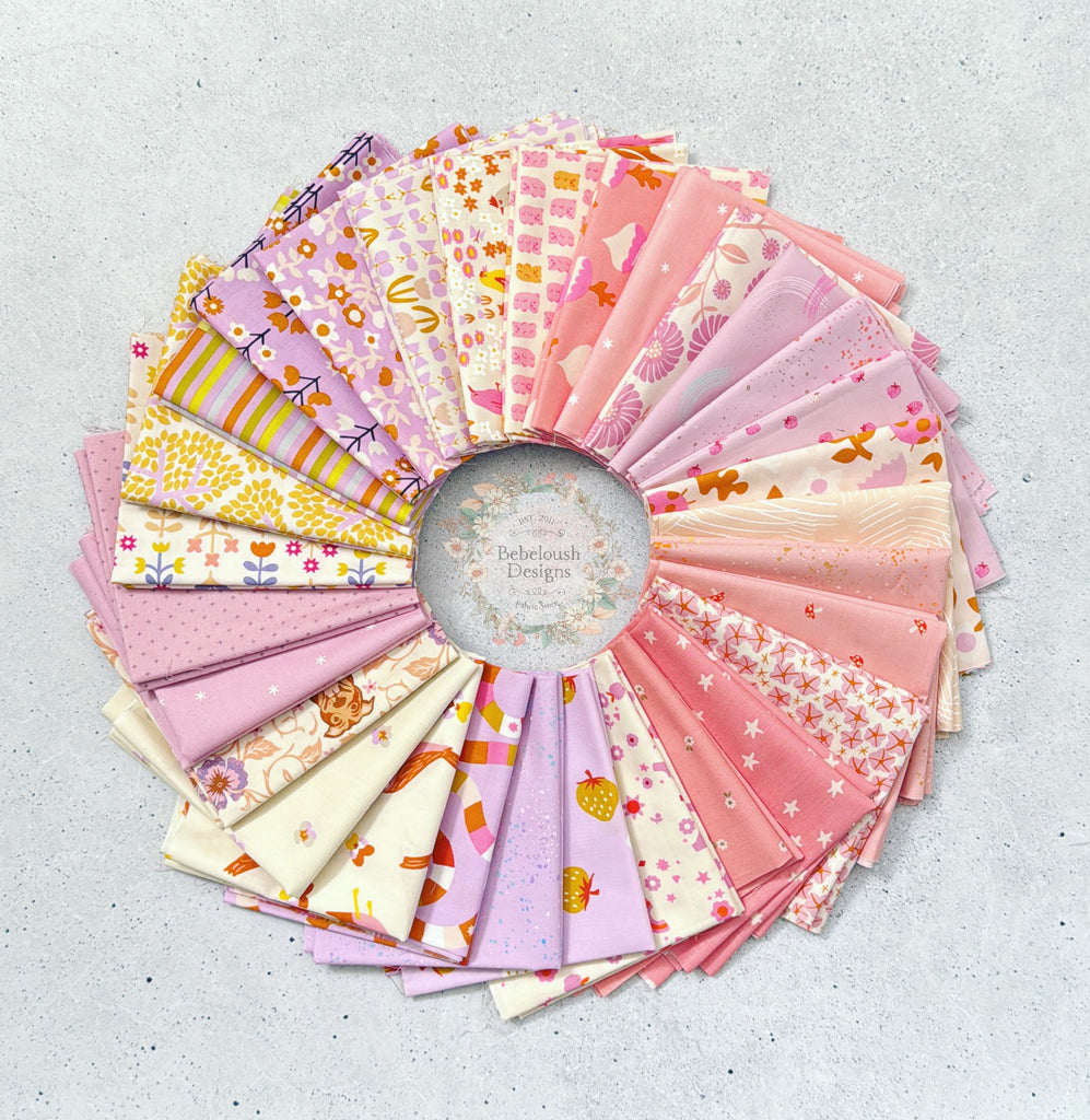 {New Arrival} Moda Ruby Star Society Fat EIGHTH Bundle x 30 Prints Pink Lemonade