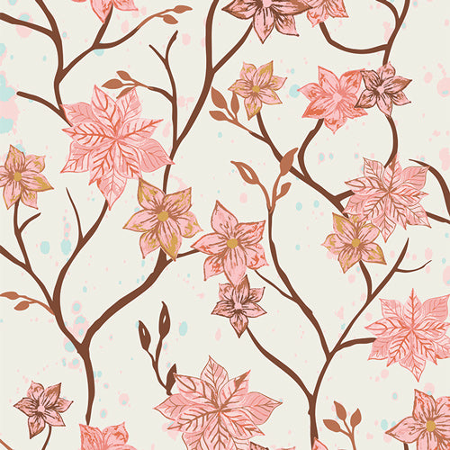 {New Arrival} Art Gallery Fabrics Frost & Fir- Frosted Blossoms