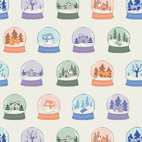 {New Arrival} Art Gallery Fabrics Frost & Fir- Snowglobes Scenes