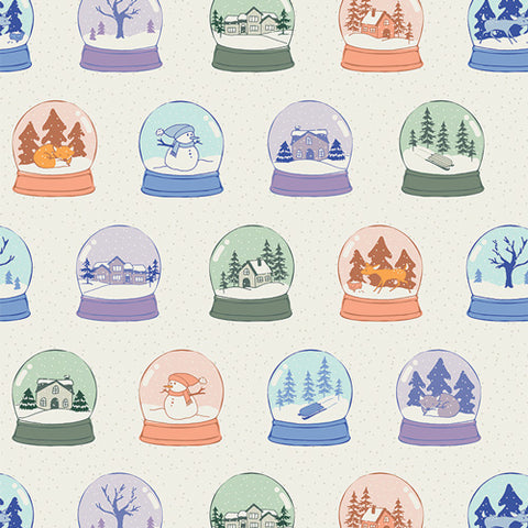 {New Arrival} Art Gallery Fabrics Frost & Fir- Snowglobes Scenes