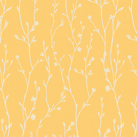 {New Arrival} Art Gallery Fabrics Spring Equinox Growing Buds Sunshine