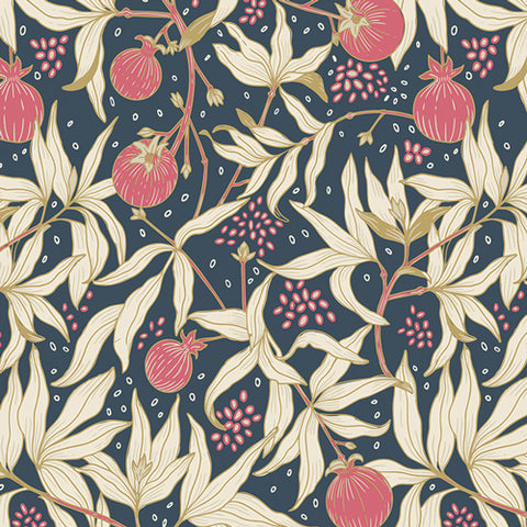 {New Arrival} Art Gallery Fabrics Spring Equinox Dancing Pomegranates