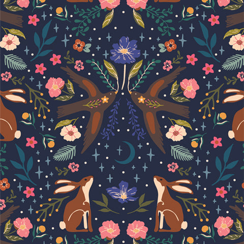 {Pre-Order Aug/Sept} Art Gallery Fabrics Starling Moonlit Forest Dusk