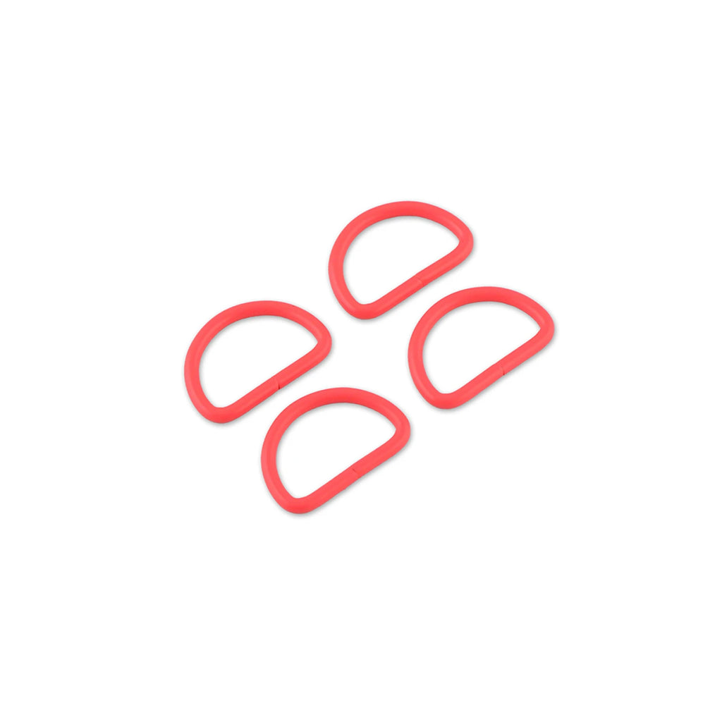 {Pre-Order December} Sallie Tomato X Tula Pink - 1in D-Rings x 4 Coral