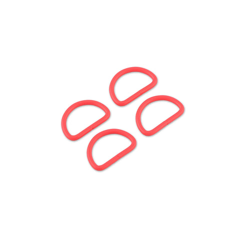 {Pre-Order December} Sallie Tomato X Tula Pink - 1in D-Rings x 4 Coral