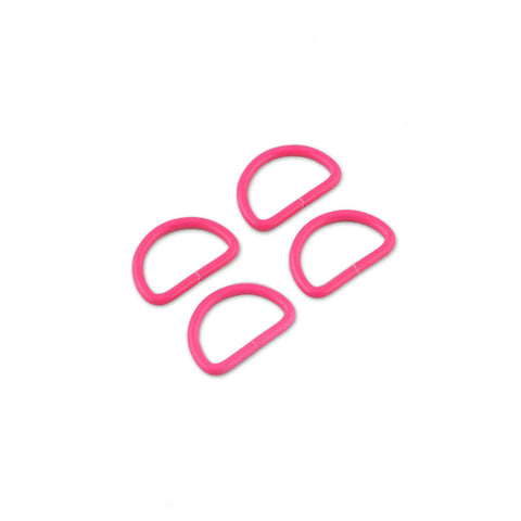 {Pre-Order December} Sallie Tomato X Tula Pink - 1in D-Rings x 4 Neon Pink