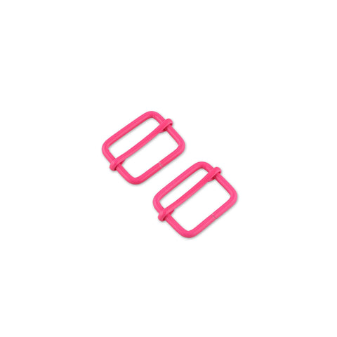 {Pre-Order December} Sallie Tomato X Tula Pink 1in Slider Buckles x 2 Pcs Neon Pink