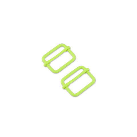 {Pre-Order December} Sallie Tomato X Tula Pink 1in Slider Buckles x 2 Pcs Neon Yellow