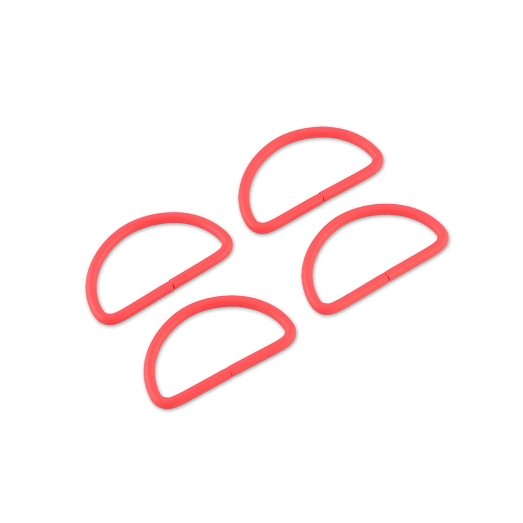 {Pre-Order December} Sallie Tomato X Tula Pink  1-1/2in D-Rings x 4 Coral