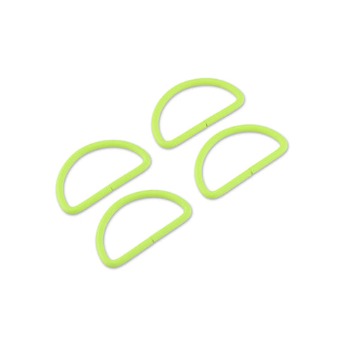 {Pre-Order December} Sallie Tomato X Tula Pink  1-1/2in D-Rings x 4 Neon Yellow