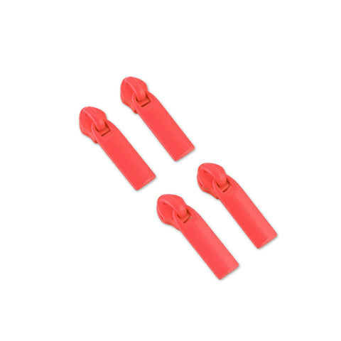 {Pre-Order December} Sallie Tomato X Tula Pink #5 Rectangle Zipper Pulls x 4 Coral