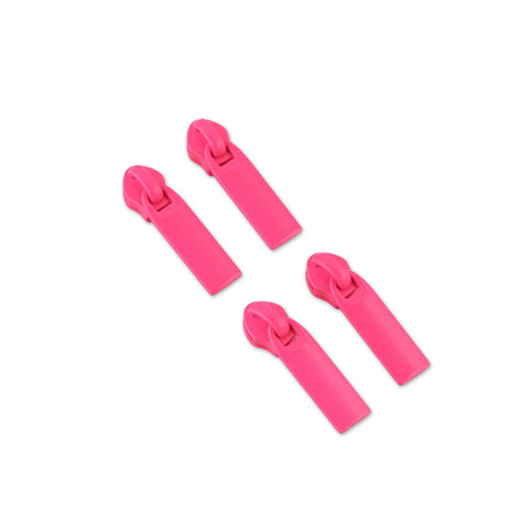 {Pre-Order December} Sallie Tomato X Tula Pink #5 Rectangle Zipper Pulls x 4 Neon Pink
