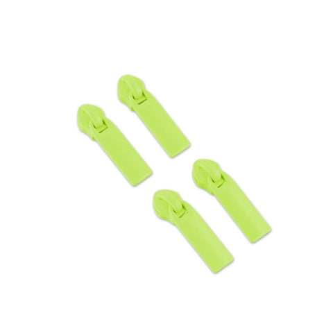 {Pre-Order December} Sallie Tomato X Tula Pink #5 Rectangle Zipper Pulls x 4 Neon Yellow