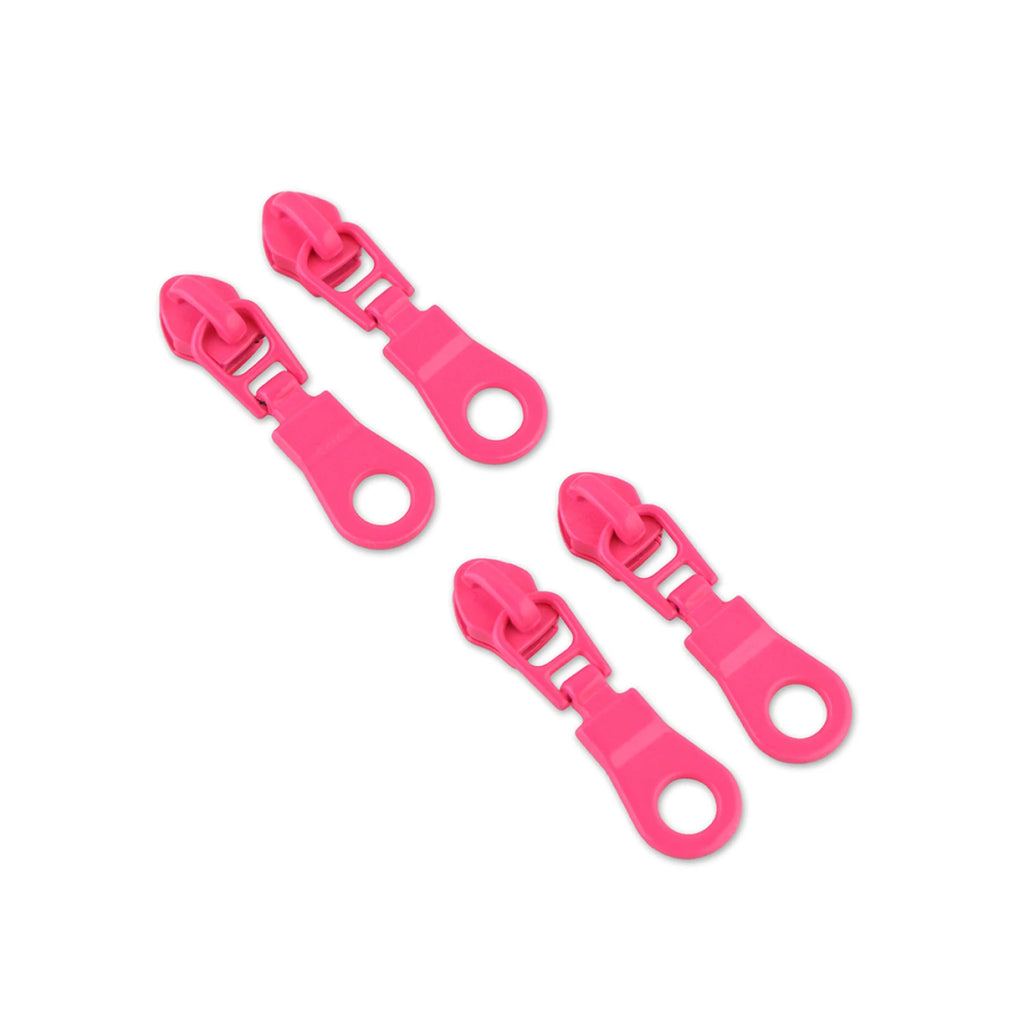 {Pre-Order December} Sallie Tomato X Tula Pink - #5 Donut Zipper Pulls x 4 Pcs Neon Pink