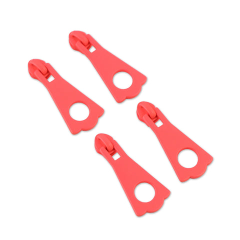 {Pre-Order December} Sallie Tomato X Tula Pink - #5 XL Zipper Pulls x 4 Pcs Coral