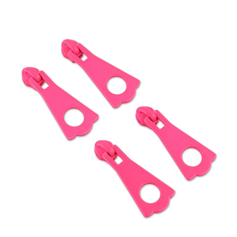 {Pre-Order December} Sallie Tomato X Tula Pink - #5 XL Zipper Pulls x 4 Pcs Neon Pink