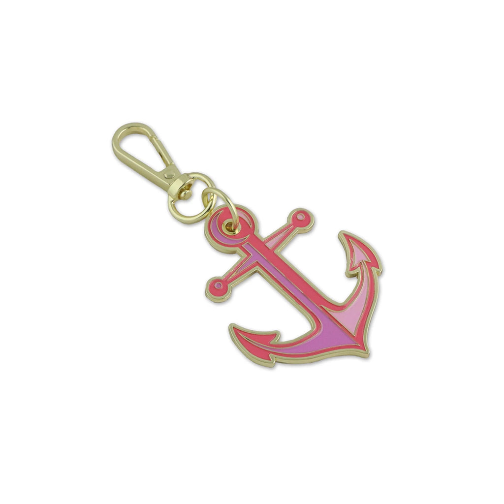 {Pre-Order May} Sallie Tomato X Tula Pink Floral Reef Collection Anchors Aweigh Coralline Bag Charm