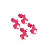 {Pre-Order December} Sallie Tomato X Tula Pink - #5 Unicorn Zipper Pulls x 4 Pcs Neon Pink