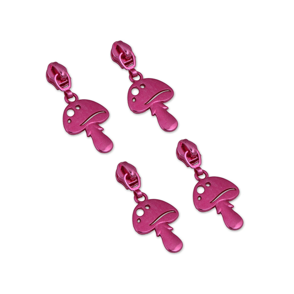 {Pre-Order June} Sallie Tomato X Tula Pink Down to Earth - Four #5 Magic Mushroom Zipper Pulls