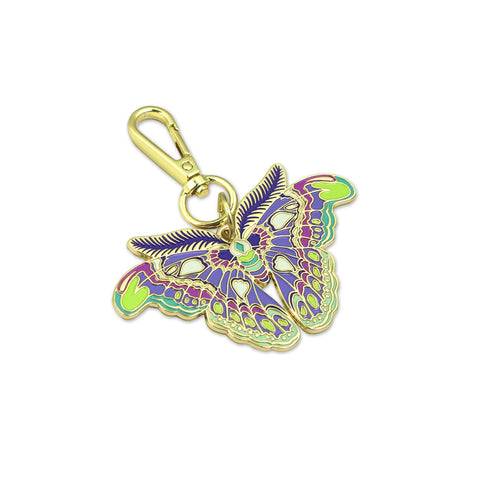{Pre-Order June} Sallie Tomato X Tula Pink Down to Earth Collection Atlas Moth Daybreak Bag Charm