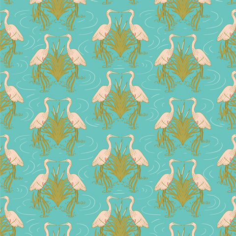 {Pre-Order Nov/Dec} Art Gallery Fabrics Stillwater Egret Dance Daybreak