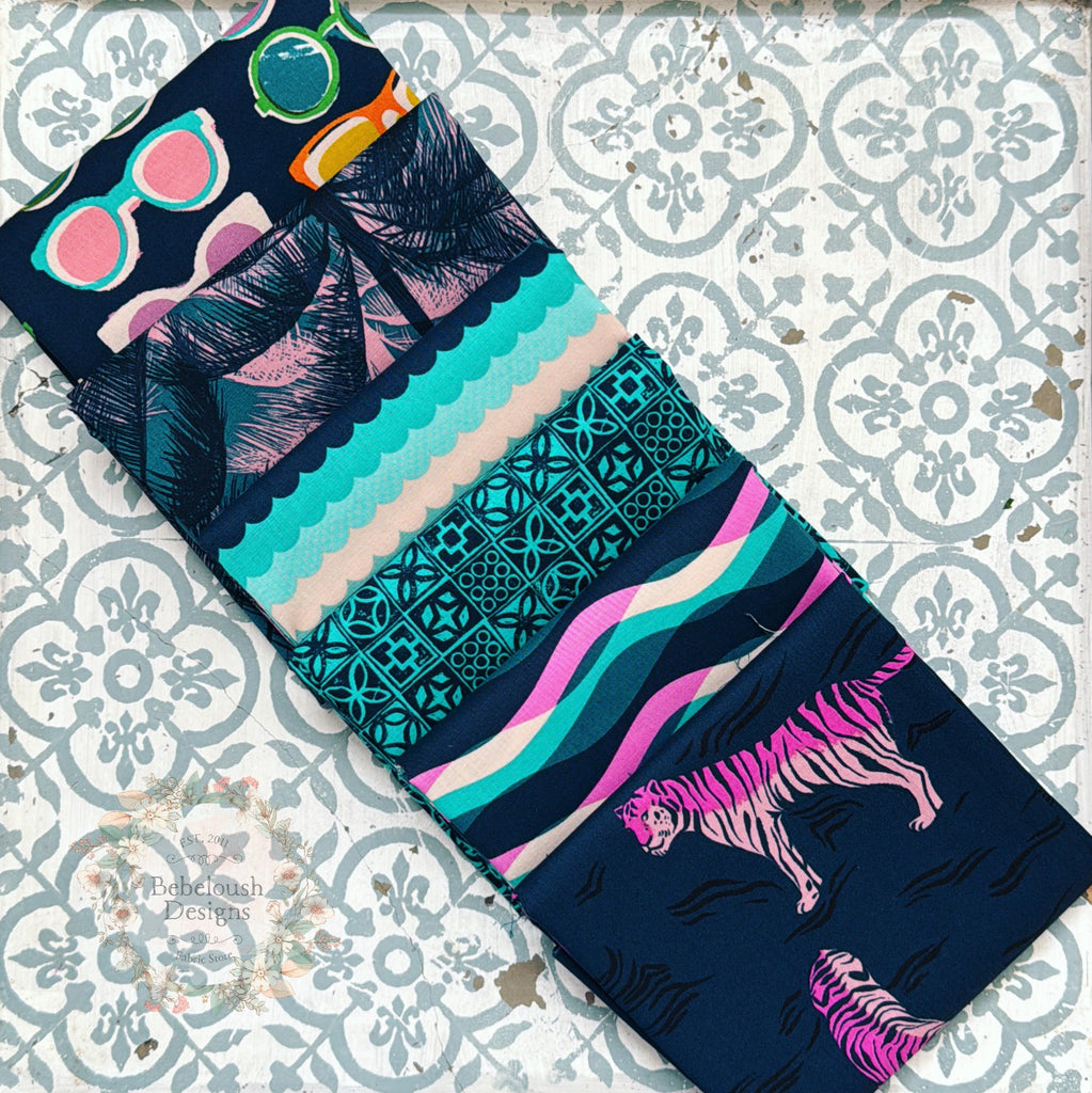 {New Arrival} Moda Ruby Star Society Sampler Curated Fat Quarter Bundle x 6 Poolside Galaxy