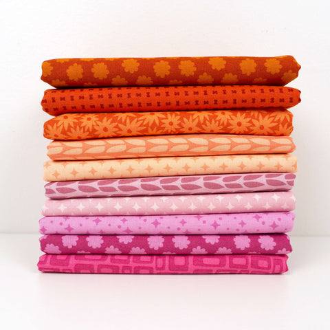 {Pre-Order April/May} Moda Elizabeth Hartman Scenery Quarter Bundle x 10 Pieces Sunset