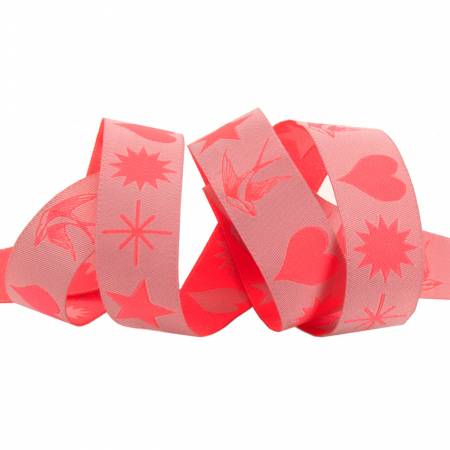 {New Arrival} Tula Pink Fairy Flakes Renaissance Ribbon Cosmic-7/8"