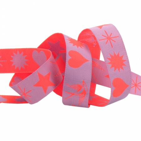 {New Arrival} Tula Pink Fairy Flakes Renaissance Ribbon Mystic-7/8"