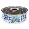 {New Arrival} Tula Pink Floral Reef Renaissance Ribbon Octogarden in Marine - 1-7/8"