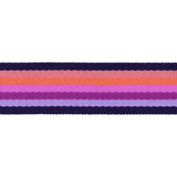 {Pre-Order June} Tula Pink Renaissance Ribbons Webbing 1-1/2" Floral Reef- Smooth Sailing Ultraviolet